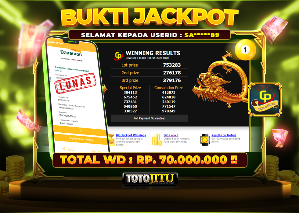 TEMBUS TOGEL CHINA , DUIT MENGALIR DERAS!